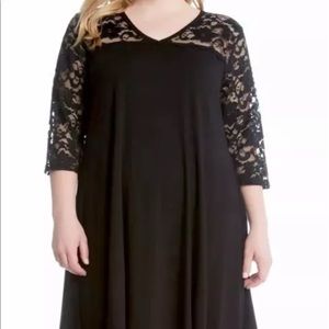🔥NWT! Karen Kane Black Lace Dress 2X Plus sz